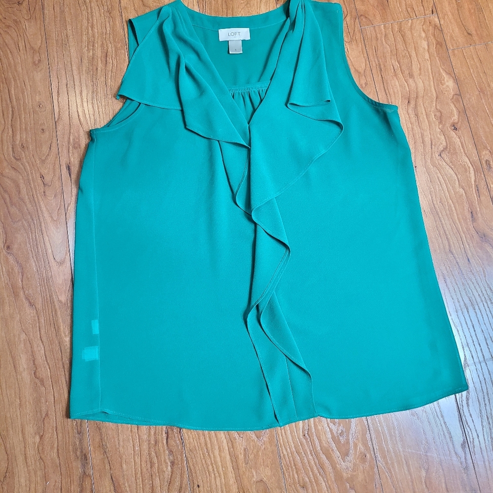 Loft Sleeveless Ruffle blouse - Picture 4 of 4